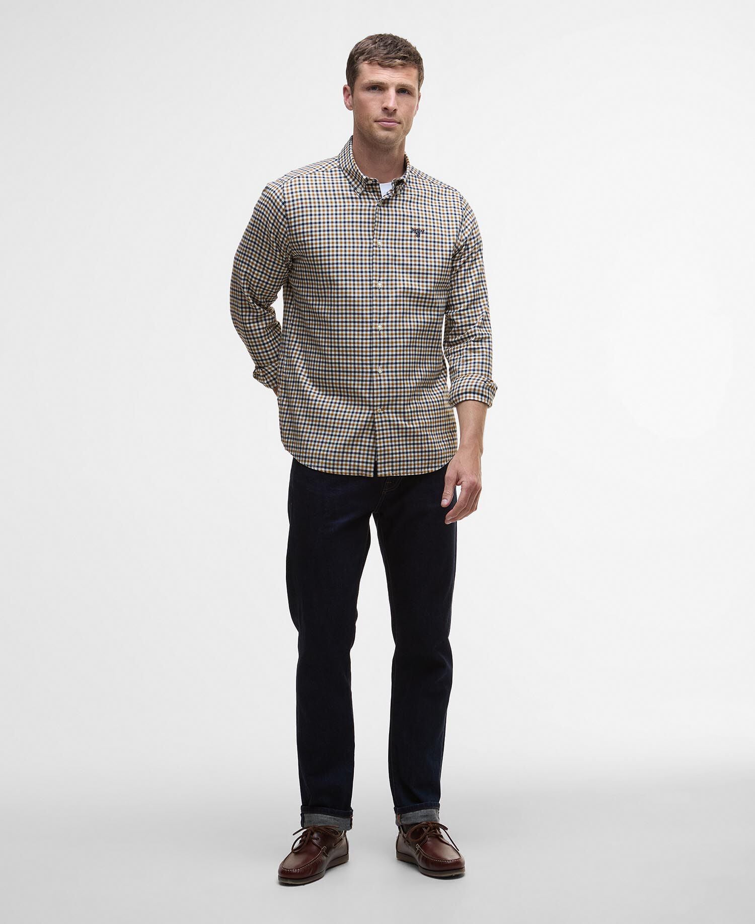 Finkle Tailored Long-Sleeved Shirt Copper