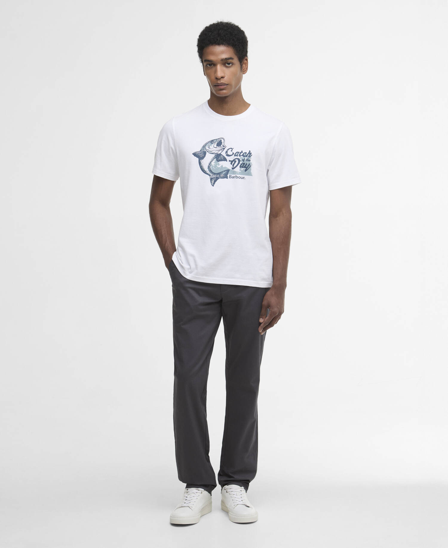 Chino Lightweight Stretch Tailored Asphalt image number 0