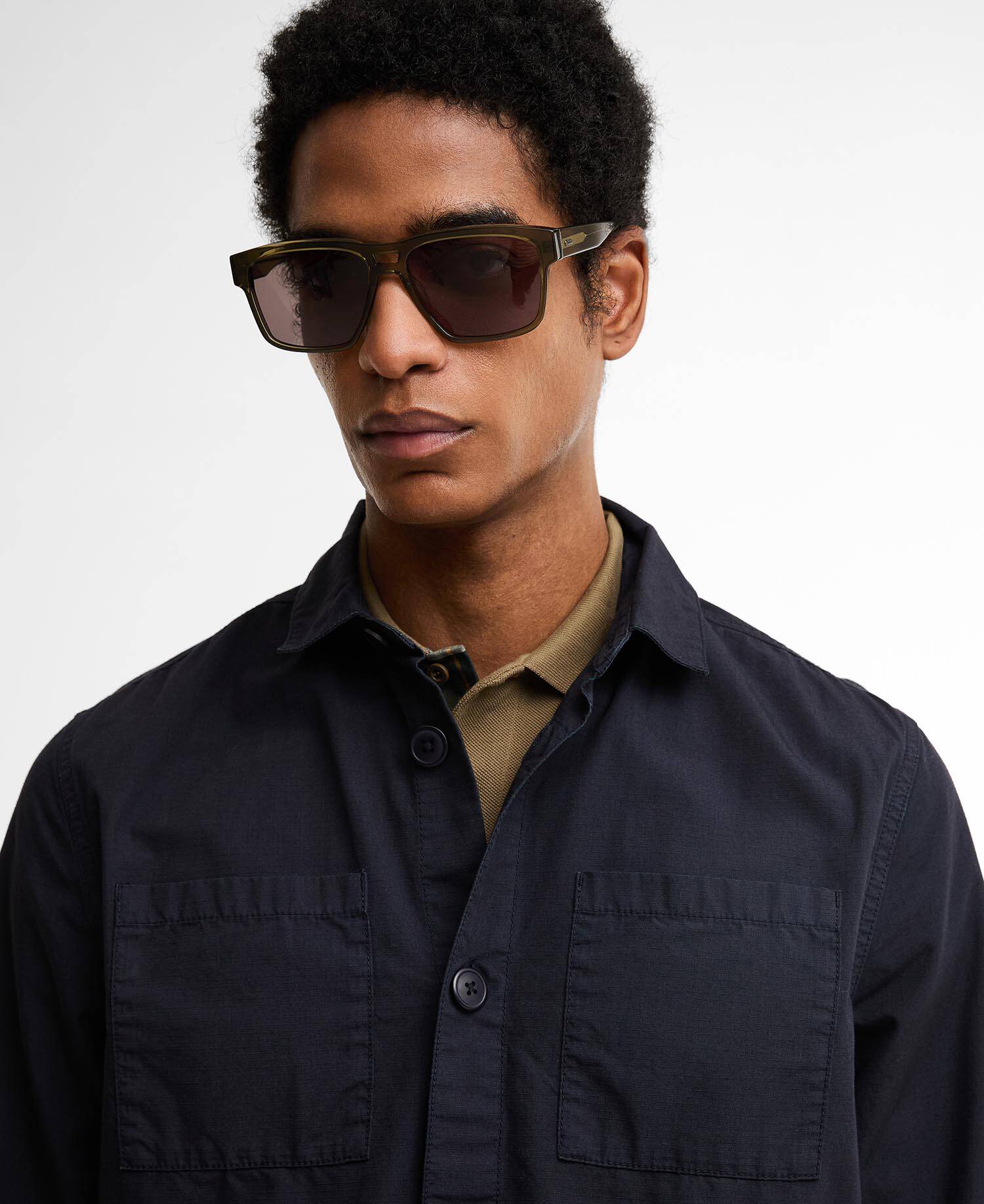Rickfell Ripstop Overshirt Dark Navy image number 3