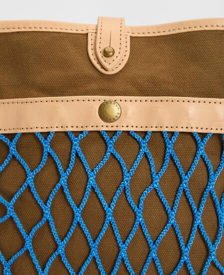 Paul Smith Loves Barbour Crossbody Bag Dark Sand