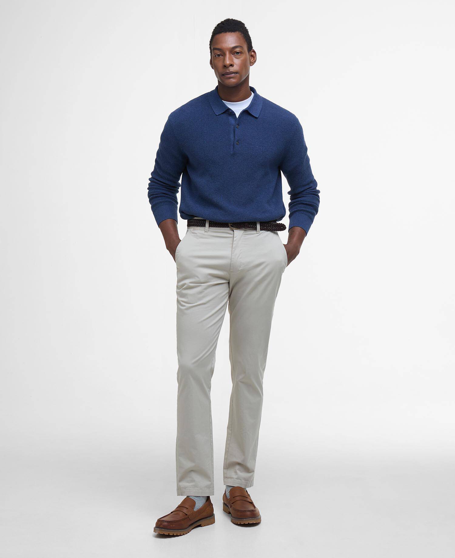 Lightweight Stretch Tailored Chinos Mist image number 0