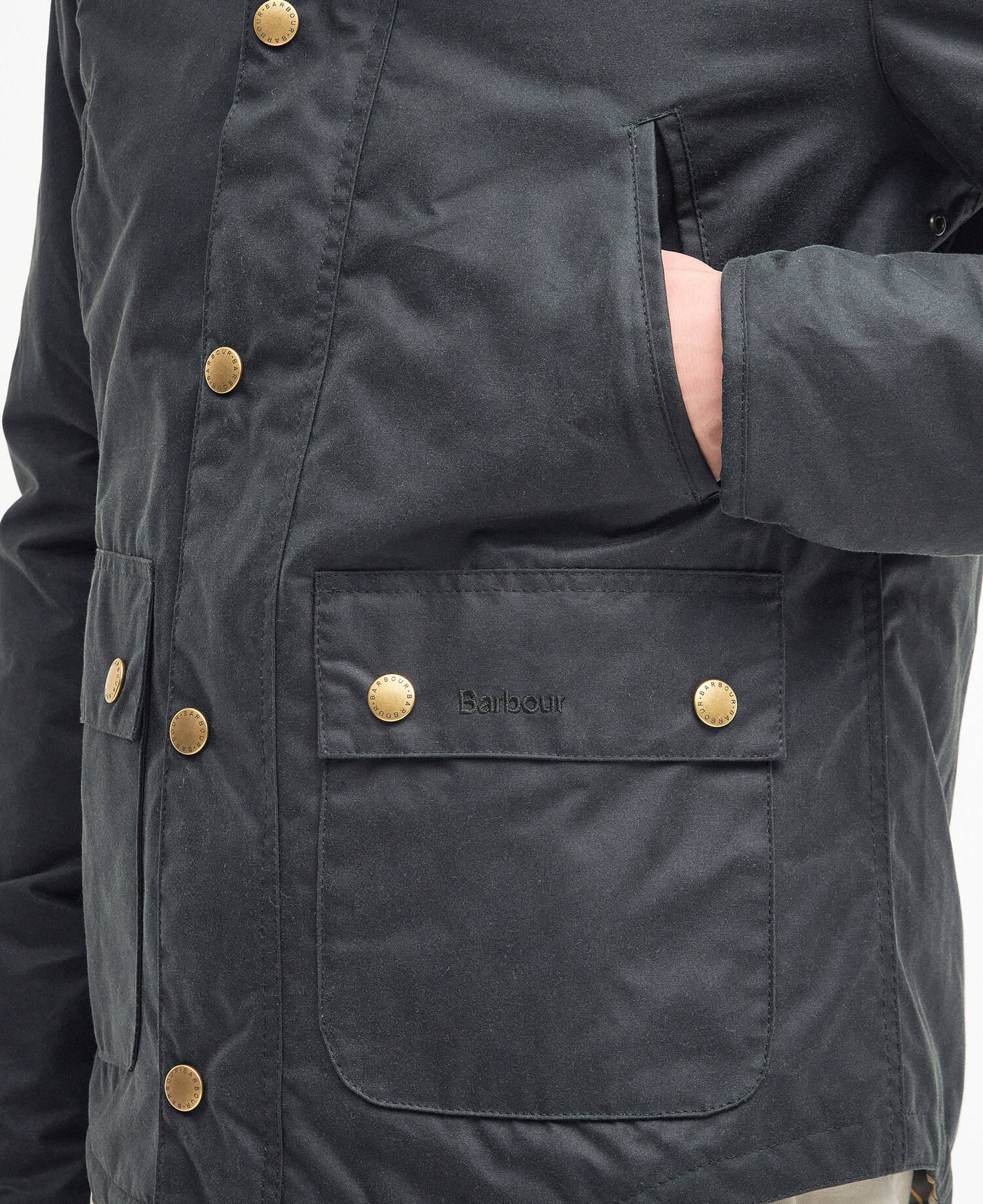 Reelin Waxed Jacket Sage image number 6