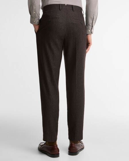 Barbour Hose Carlton Tailored aus Woll-Kaschmir-Mix Brown Marl