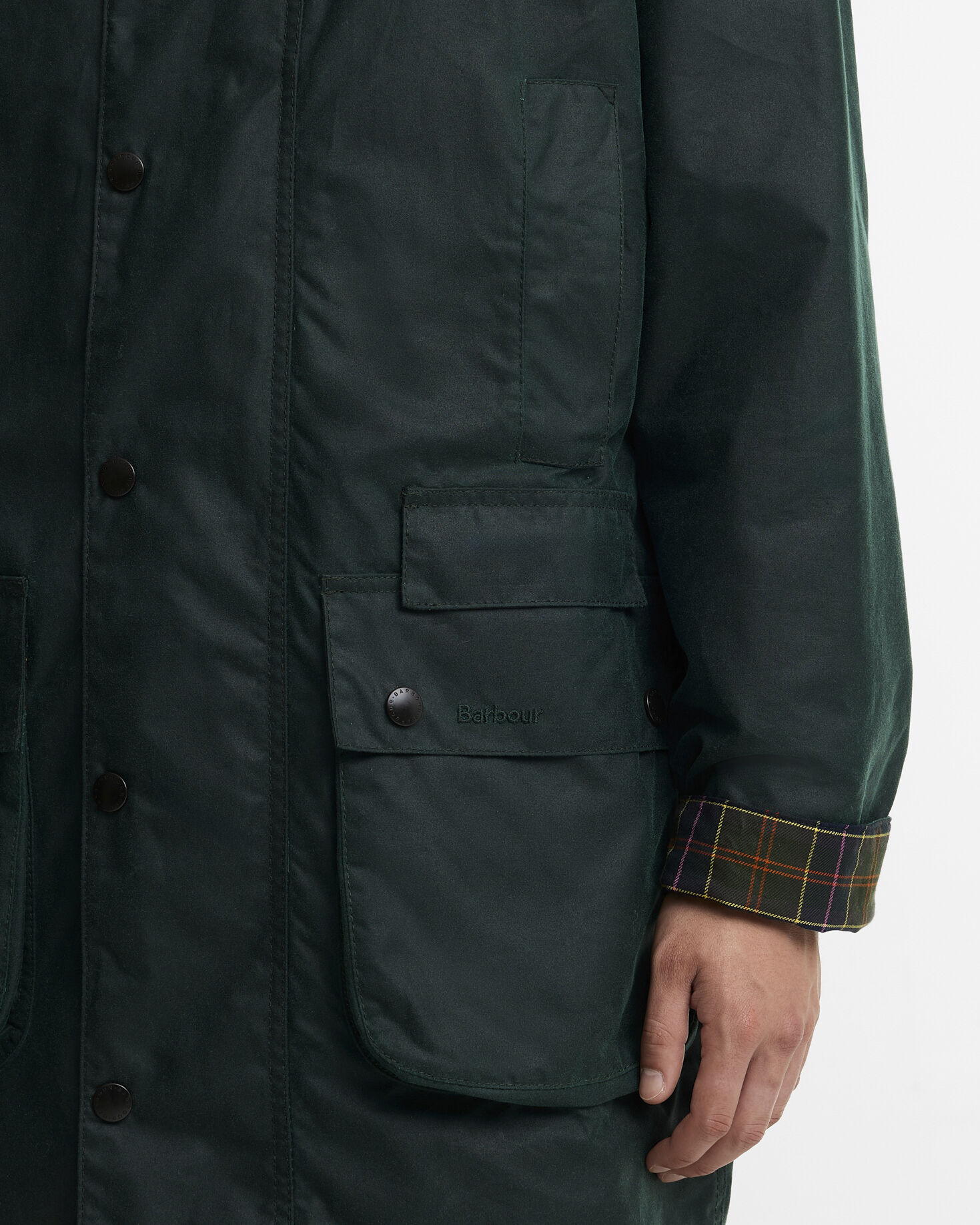 Paul Smith Loves Barbour Gamefair Waxed Jacket Bottle Green