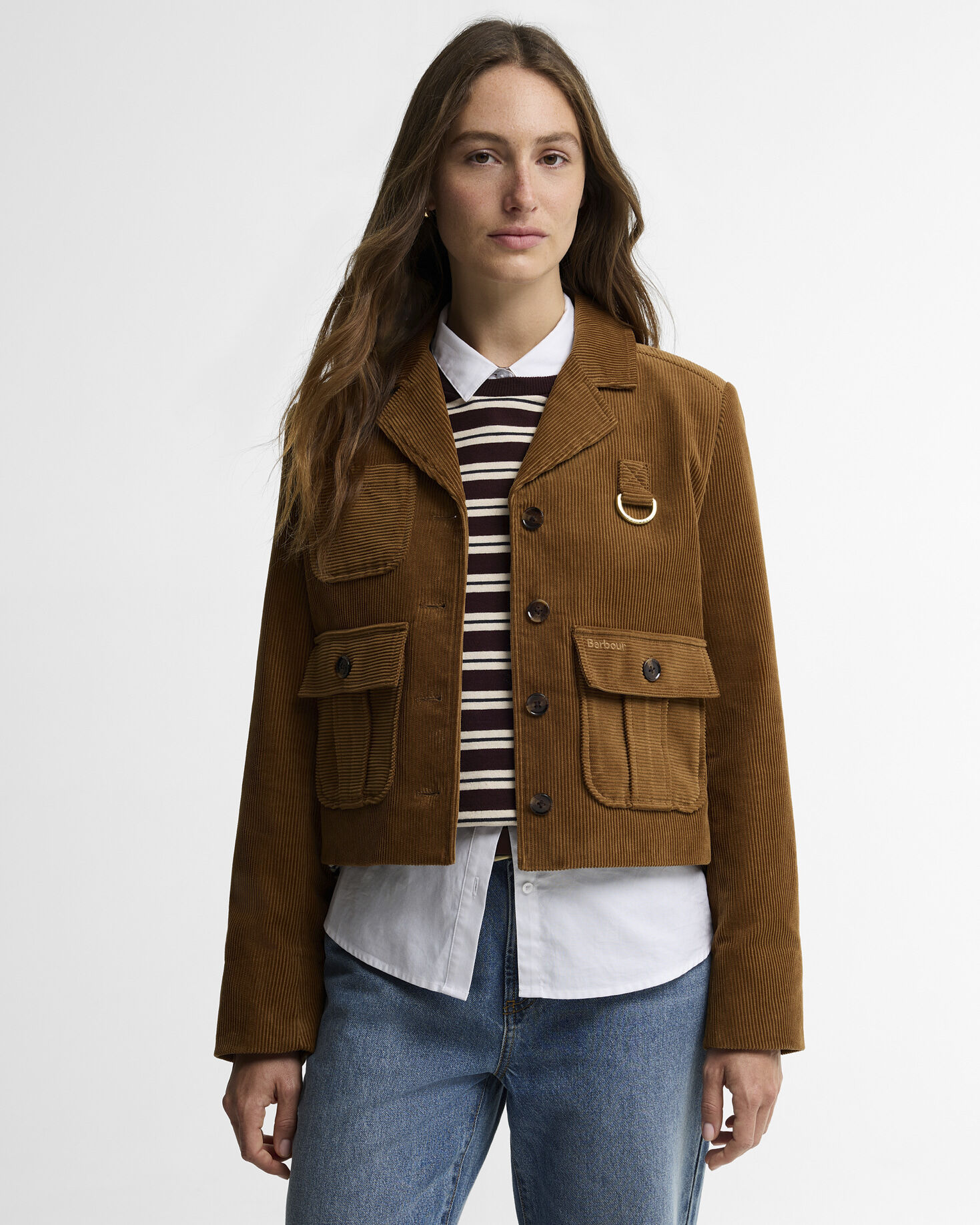 Emmy Cord Jacket Tan/Shadow Classic