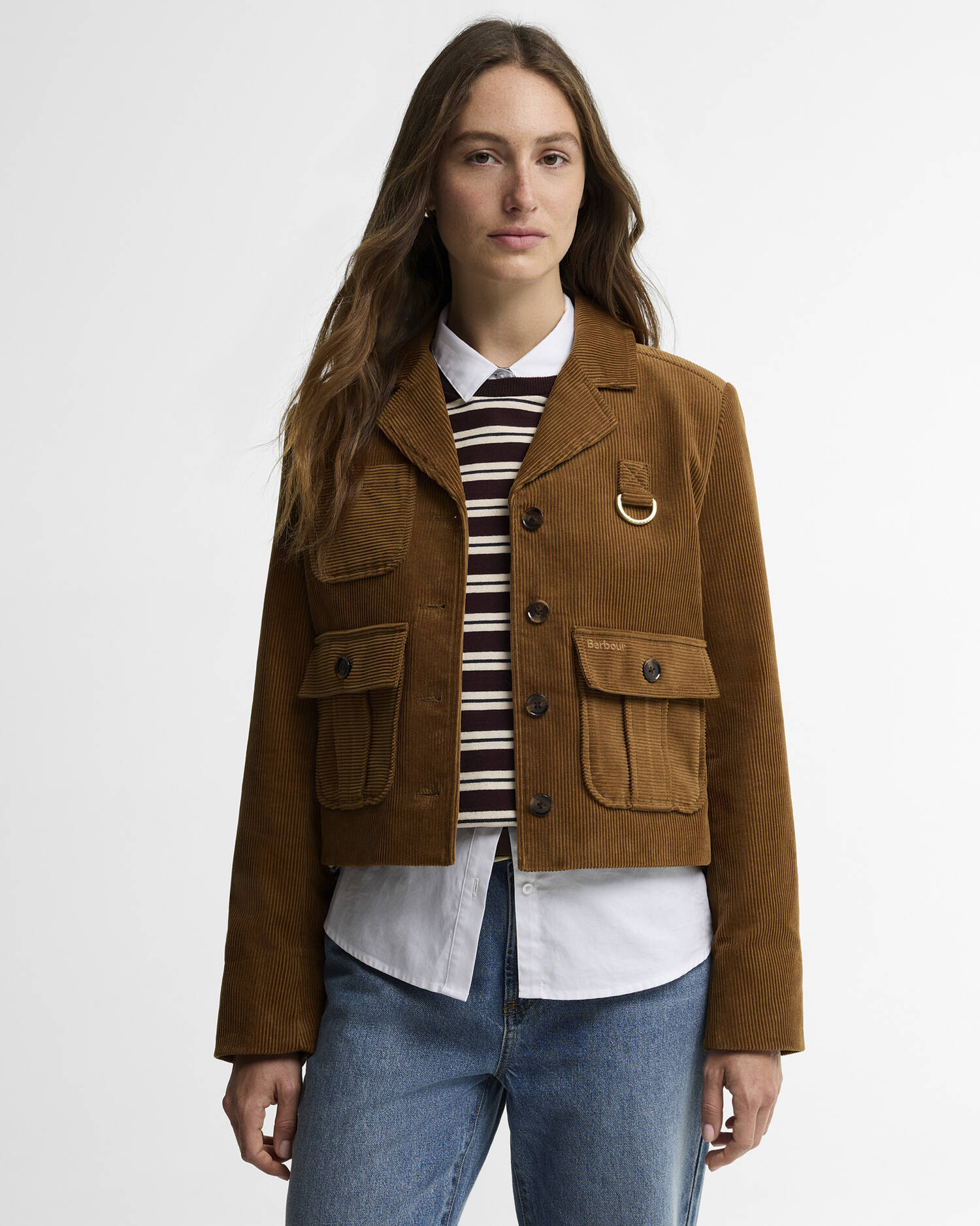 Emmy Cord Jacket Tan/Shadow Classic image number 0