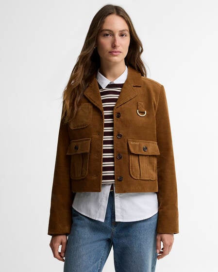Emmy Cord Jacket Tan/Shadow Classic