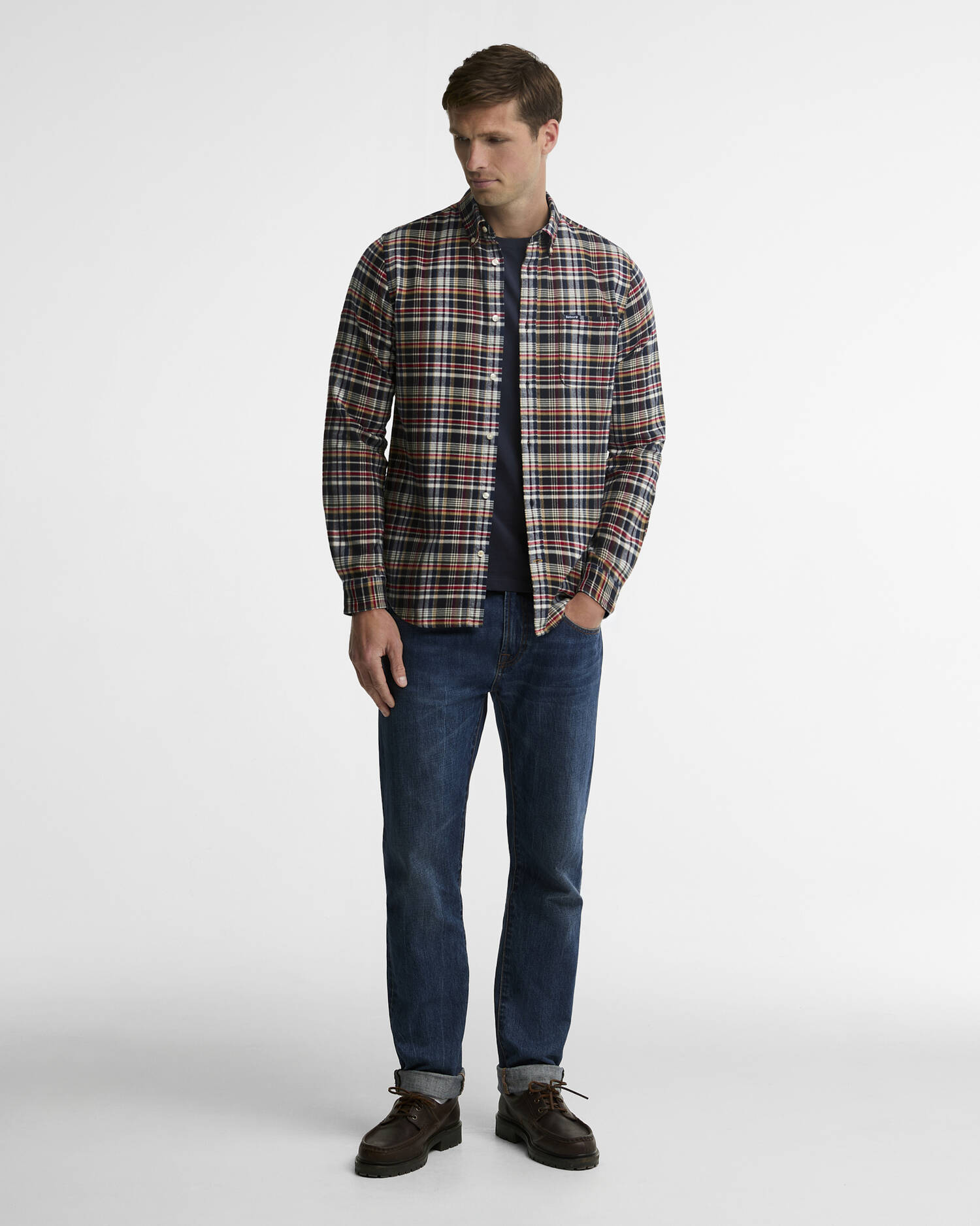 Northfell Tailored Long-Sleeved Shirt Red image number 1