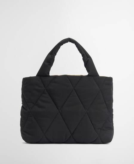 Mariah Quilted Mini Tote Bag Black/Ancient