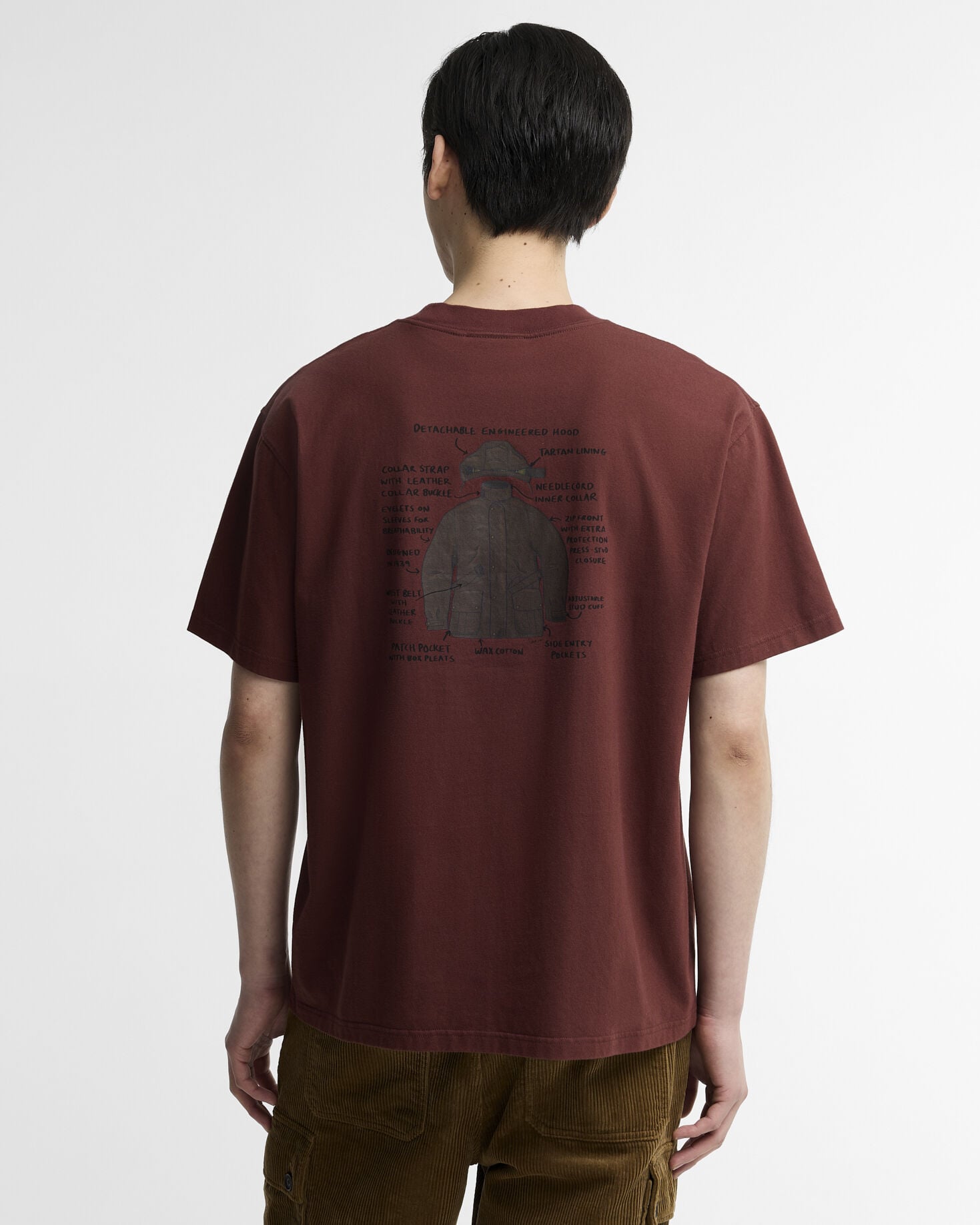 Ursula Graphic Oversized T-Shirt Chestnut
