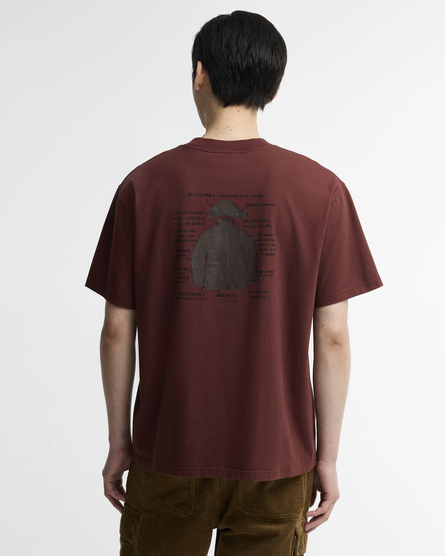 Ursula Graphic Oversized T-Shirt Chestnut image number 2