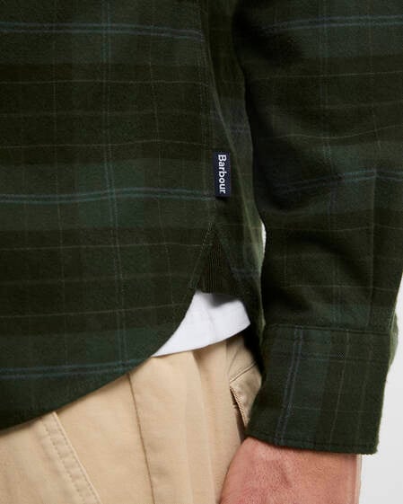 Mineral Tartan Authentic-Fit Long-Sleeved Shirt Pine Glen