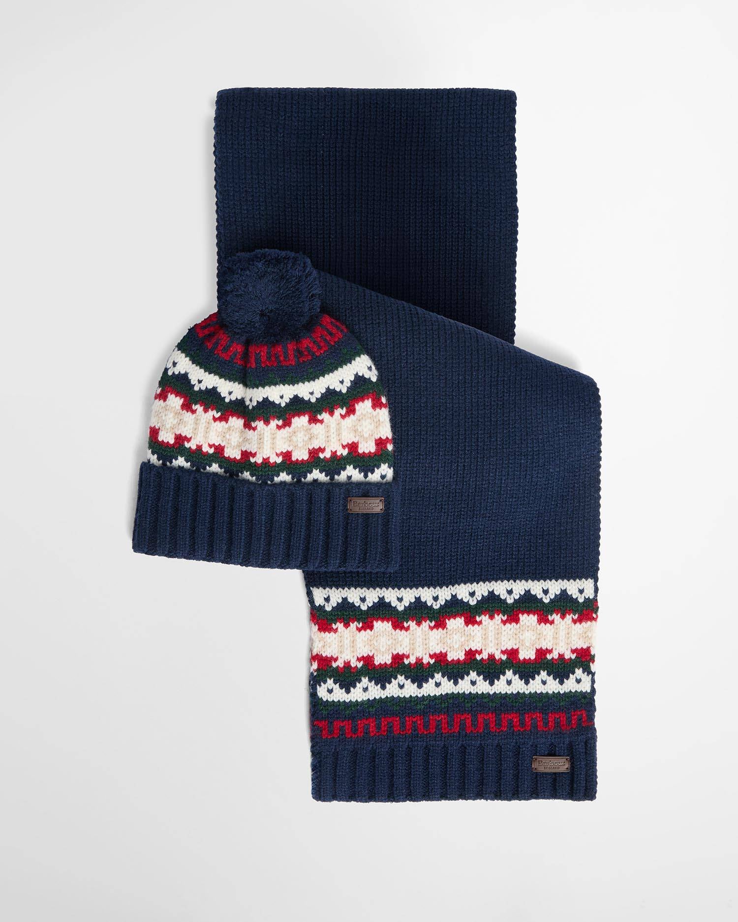 Barbour Geschenkset Beanie & Schal Kane Evergreen image number 0