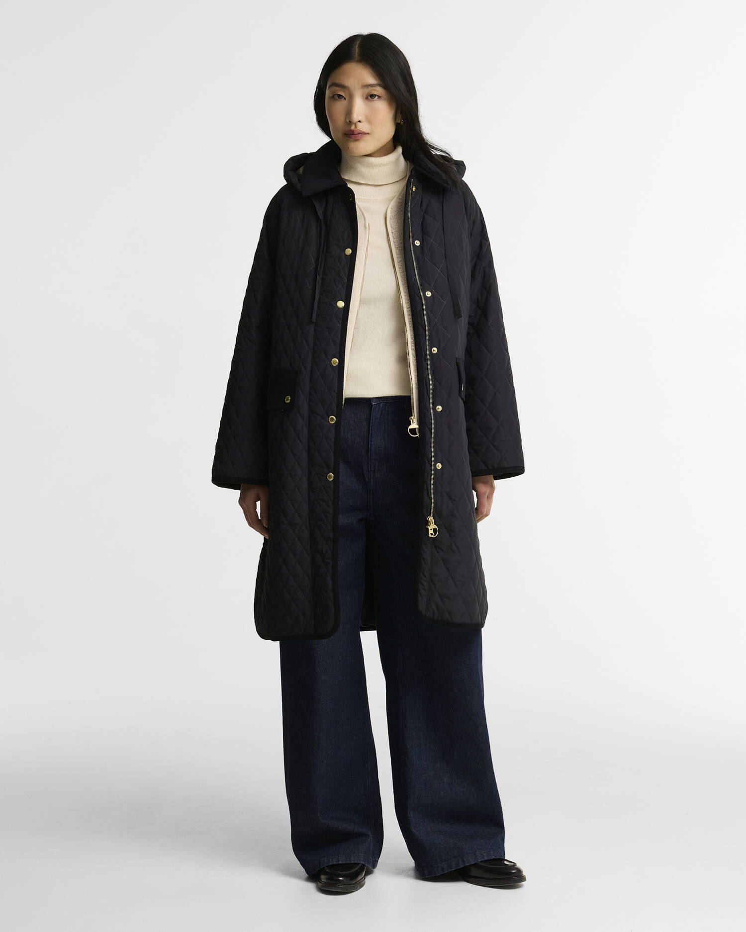 Ravensden Quilted Jacket Dk Navy/Ancient image number 0