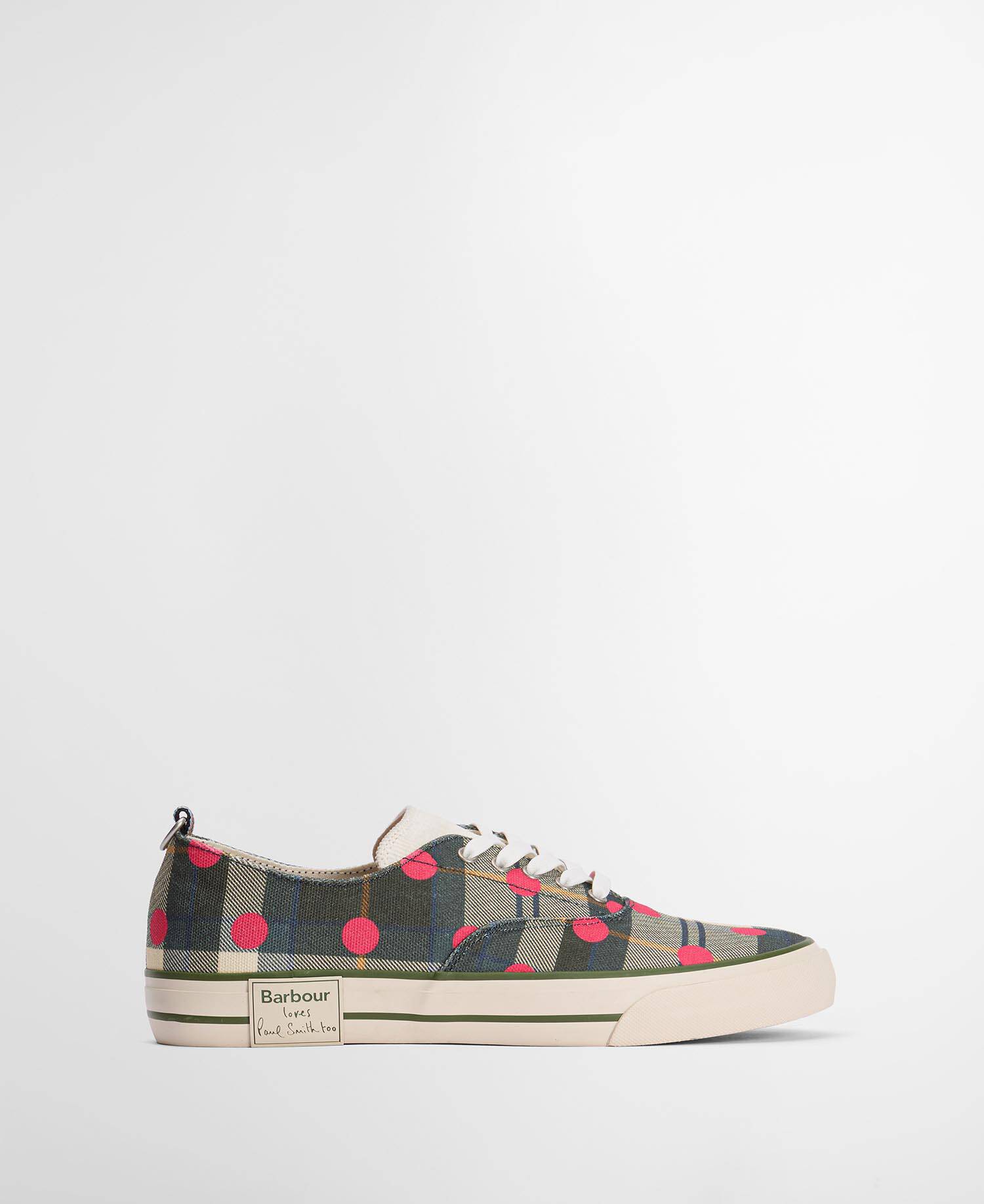 Paul Smith Loves Barbour Herren Sneaker Plimsolls Ancient Tartan image number 0