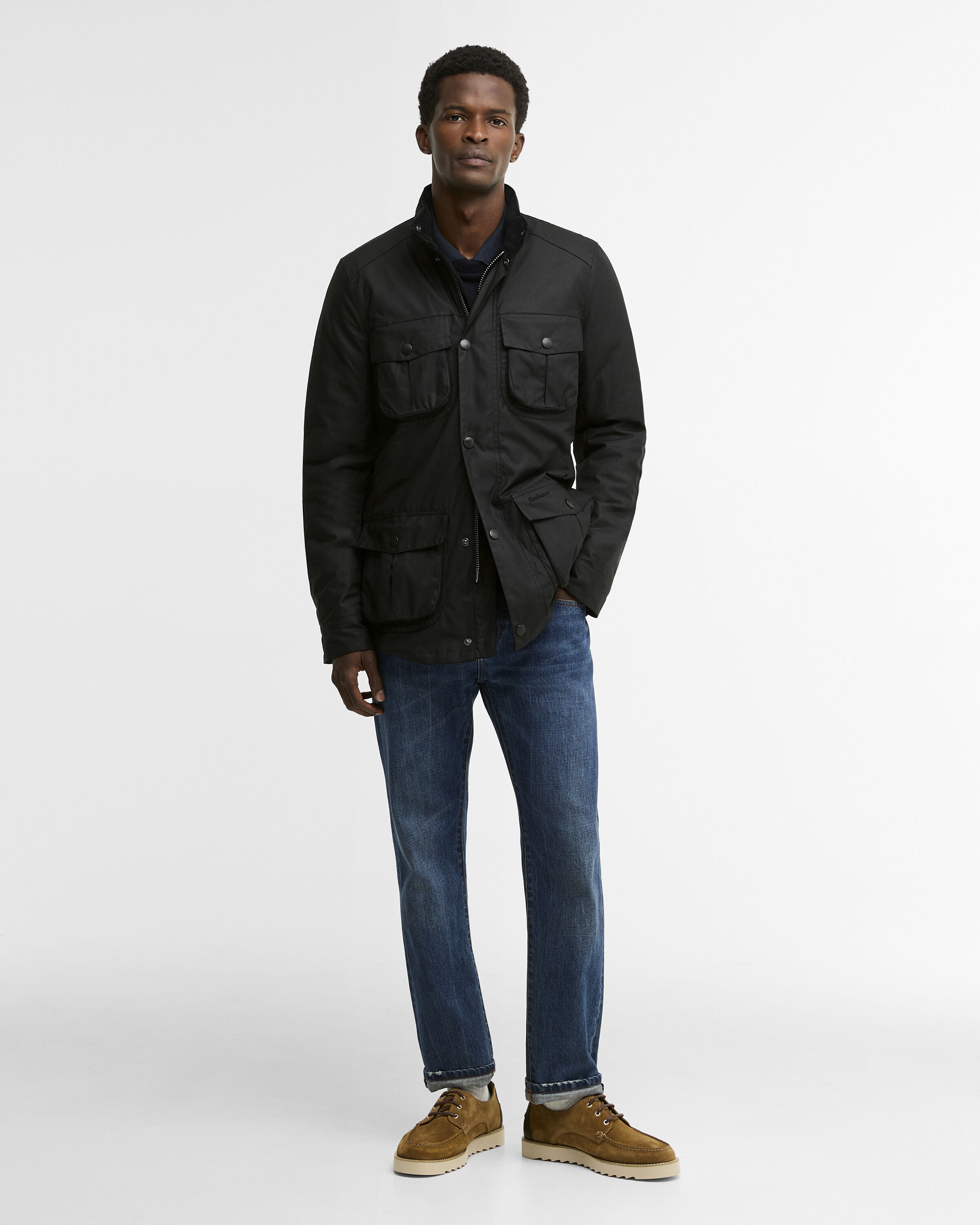 Corbridge Waxed Jacket Black-Classic
