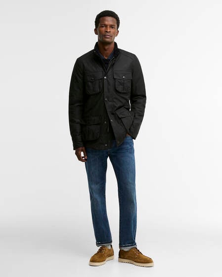 Corbridge Waxed Jacket Black-Classic