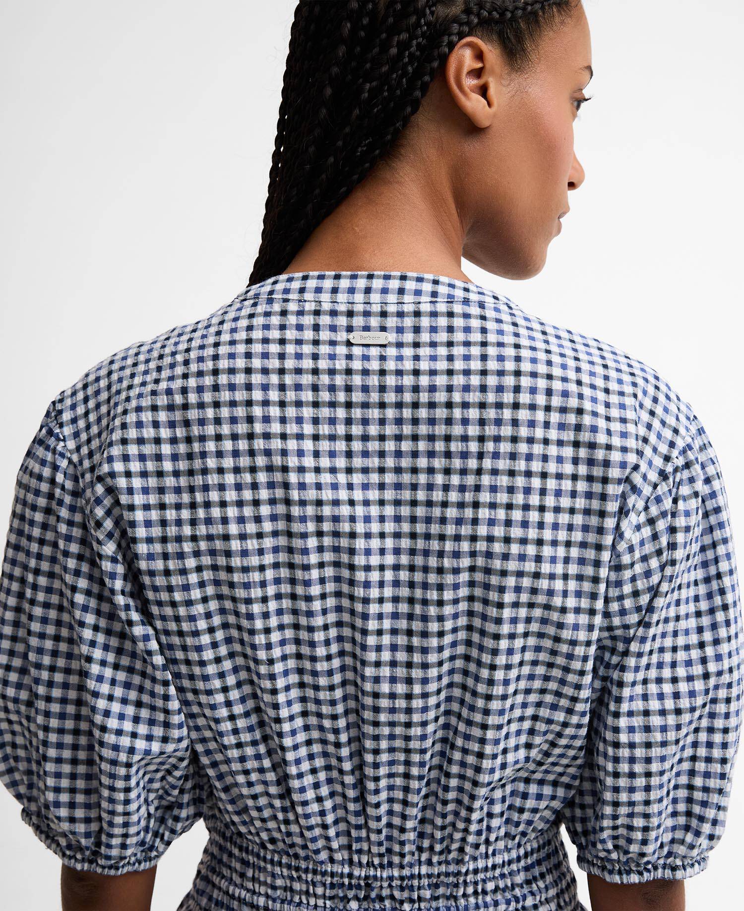 Ashwell Gingham Tiered Midi Dress Multi Gingham image number 5