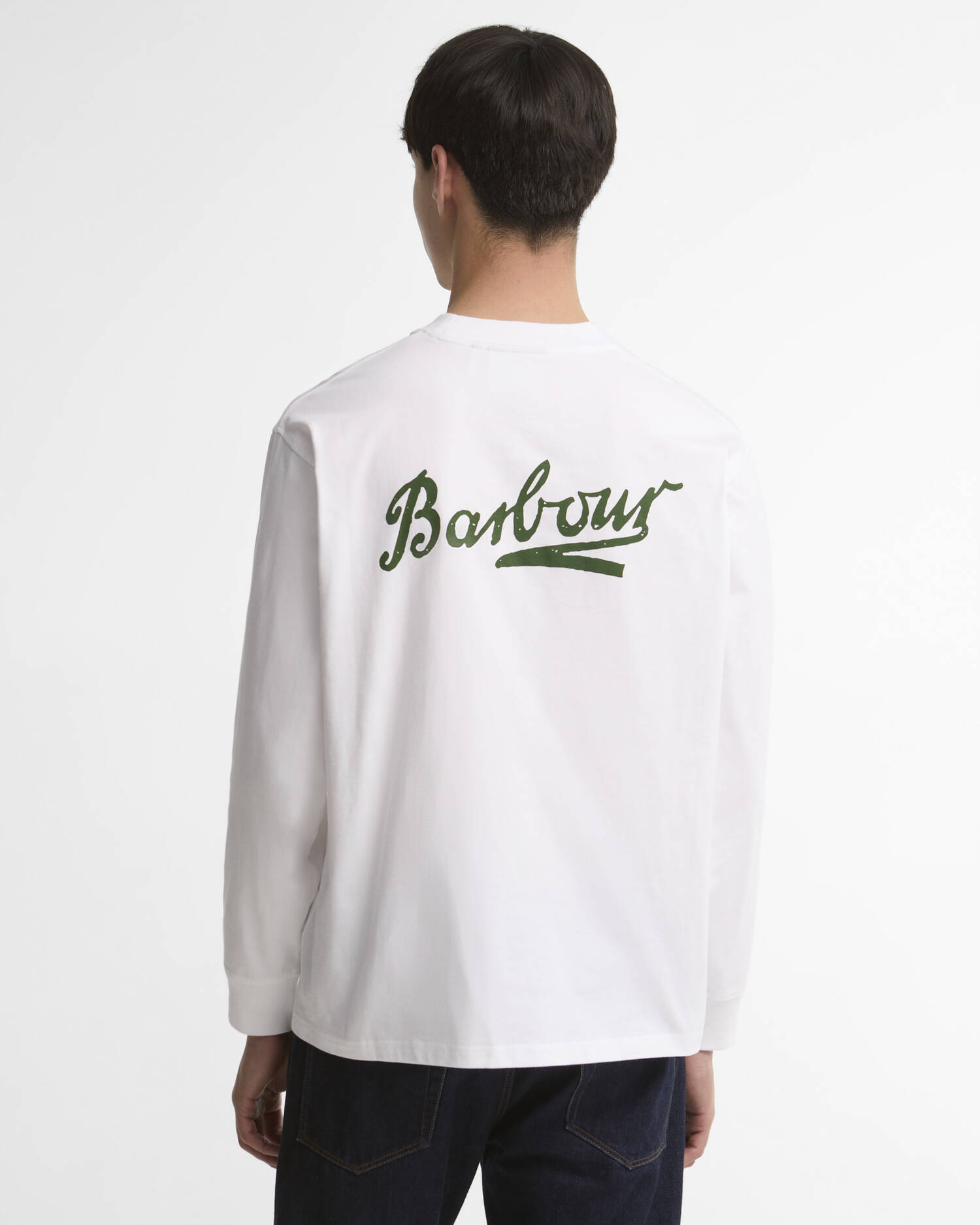Bowery Oversized Graphic Long-Sleeved T-Shirt White image number 2