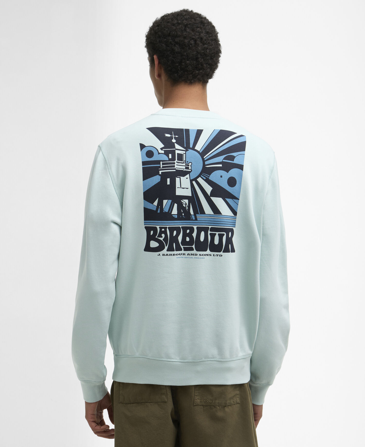 Pullover Livingstone Rundhalsausschnitt Mint Blue