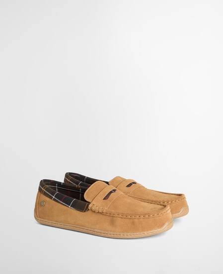 Albert Slippers Camel Suede