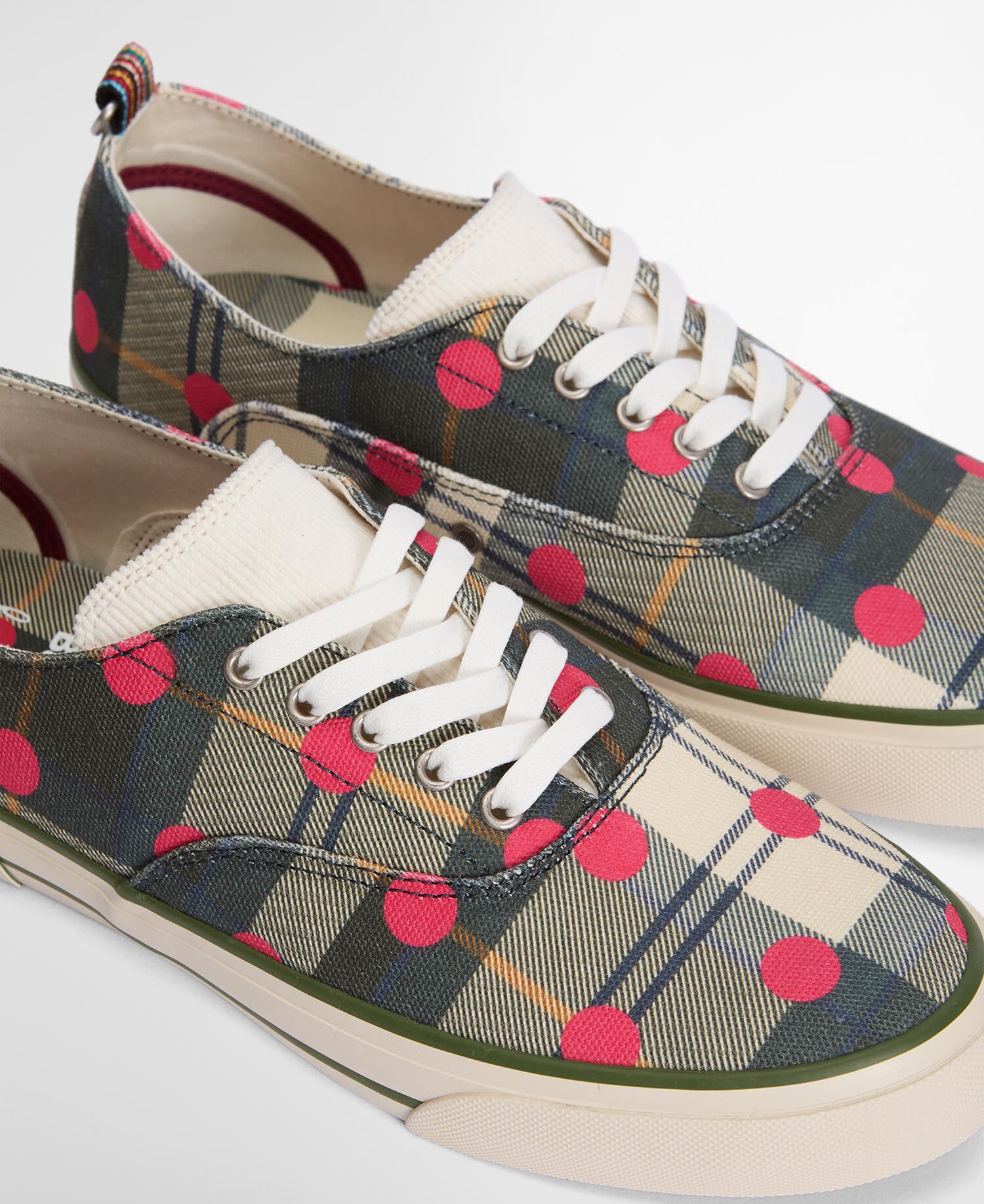 Paul Smith Loves Barbour Herren Sneaker Plimsolls Ancient Tartan