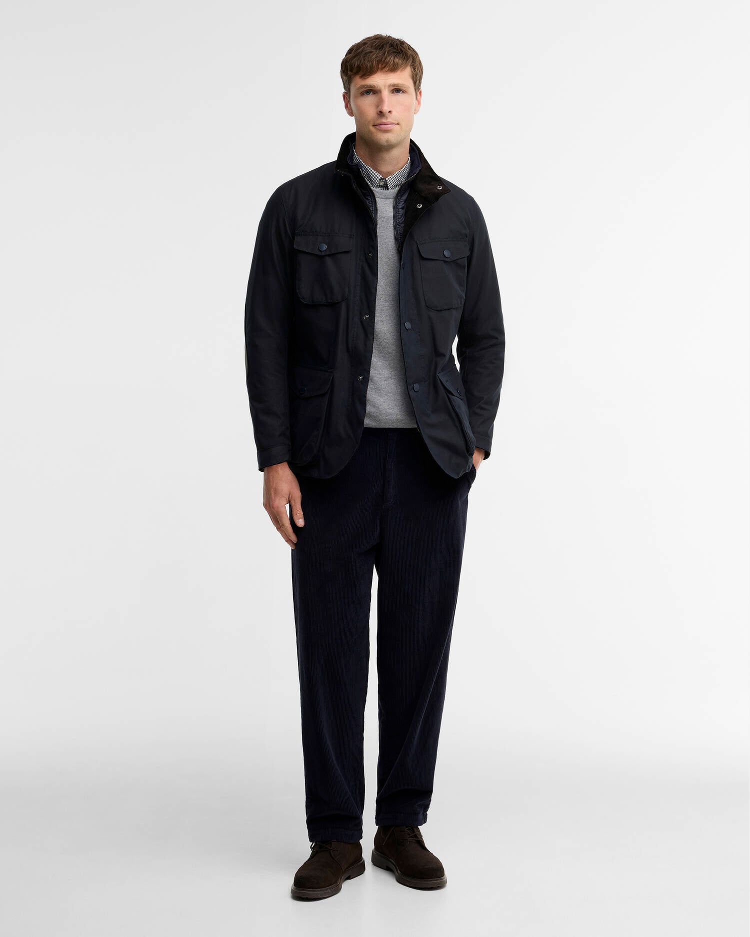 Ogston Waxed Jacket Classic Navy image number 1