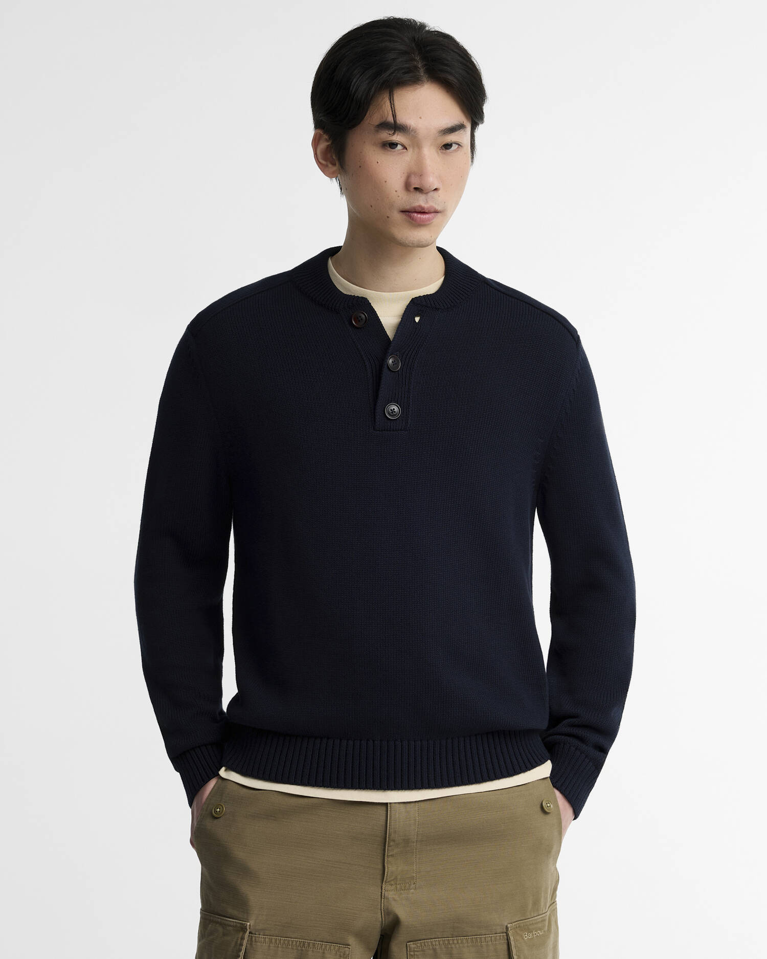 Saltwick Half-Zip Jumper Navy image number 0