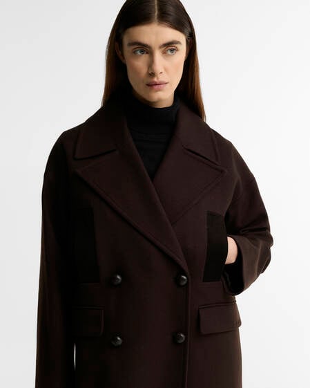Vivian Wool Coat Rustic/Shadow Classic