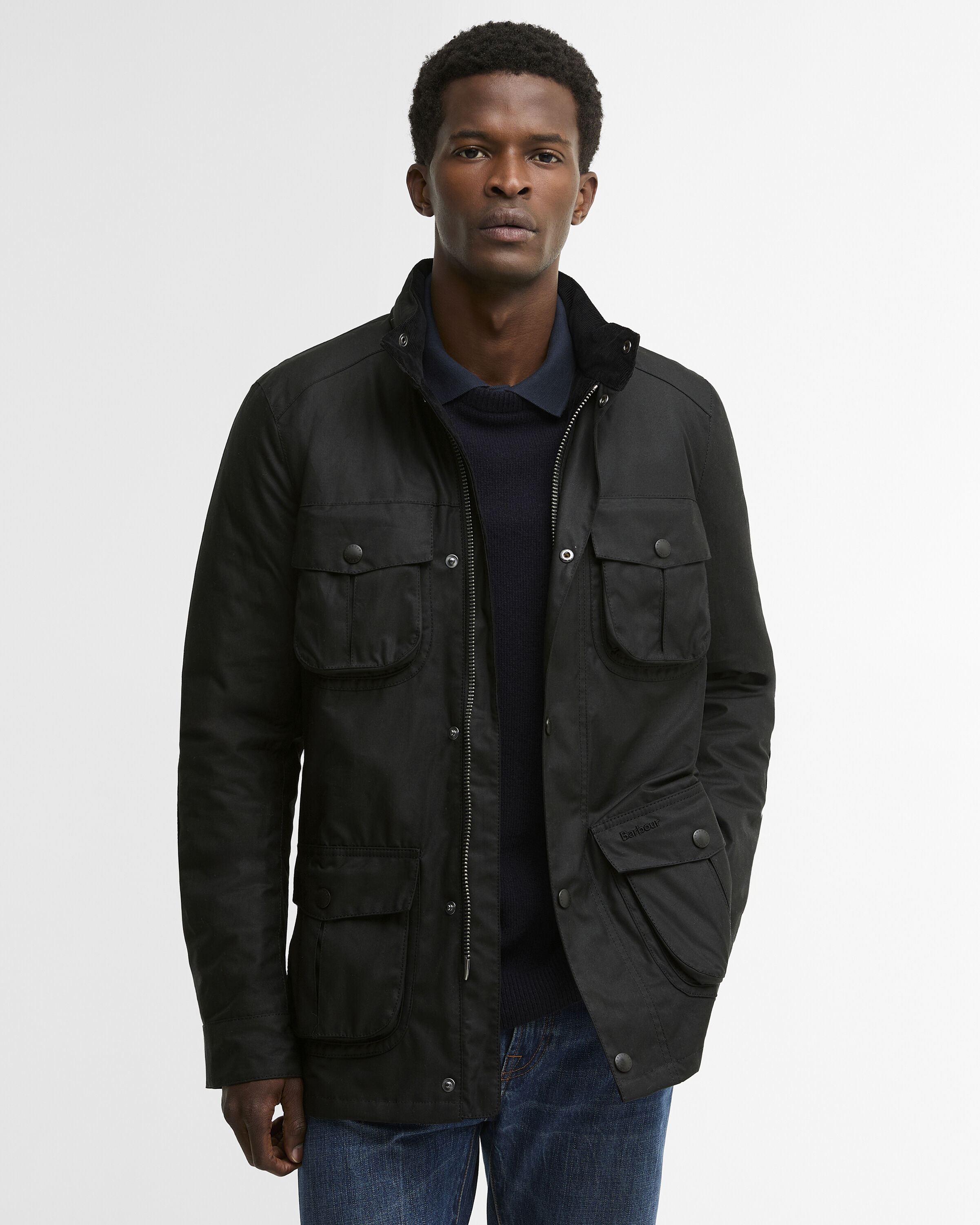 Corbridge Waxed Jacket Black-Classic