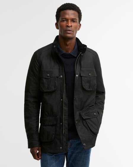 Corbridge Waxed Jacket Black-Classic