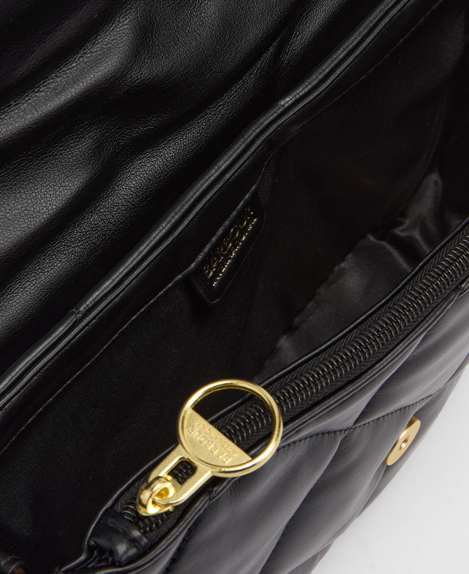Soft Quilted Shoulder Bag Black