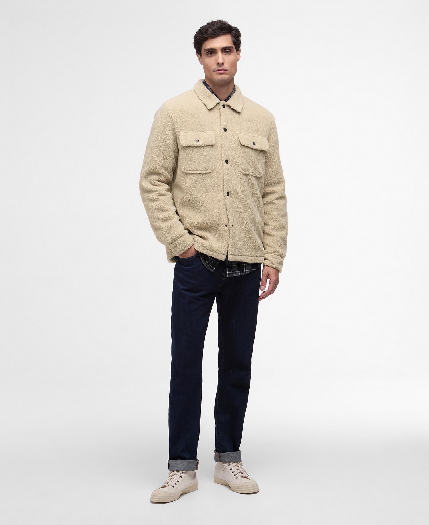 Fleece Overshirt Trident Borg Mist