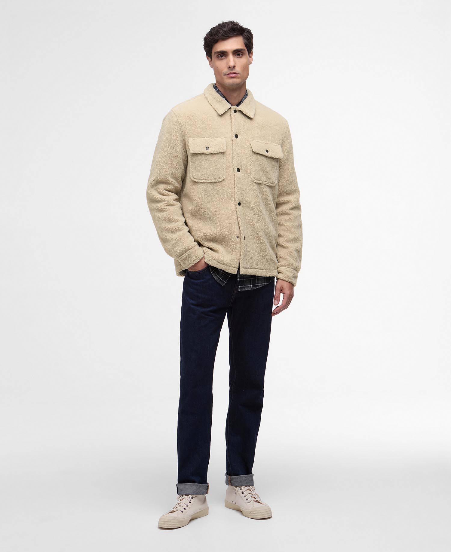 Fleece Overshirt Trident Borg Mist image number 1
