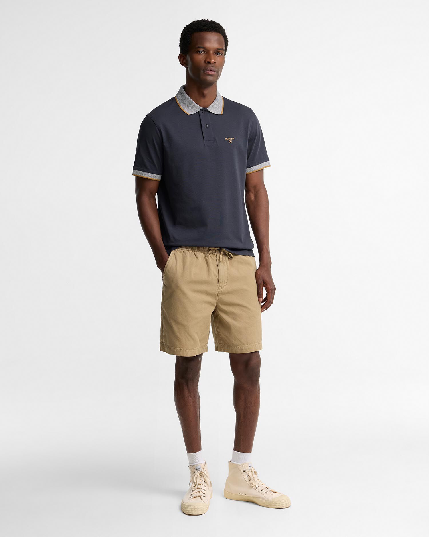 Cornsay Short-Sleeved Polo Shirt Navy