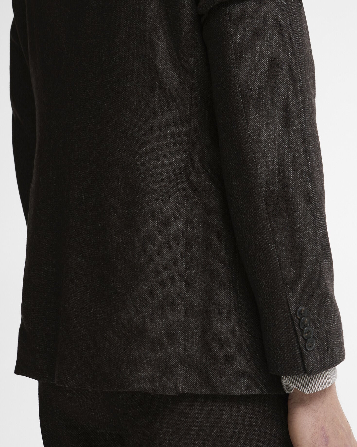 Blazer Carlton in lana e cashmere Brown Marl