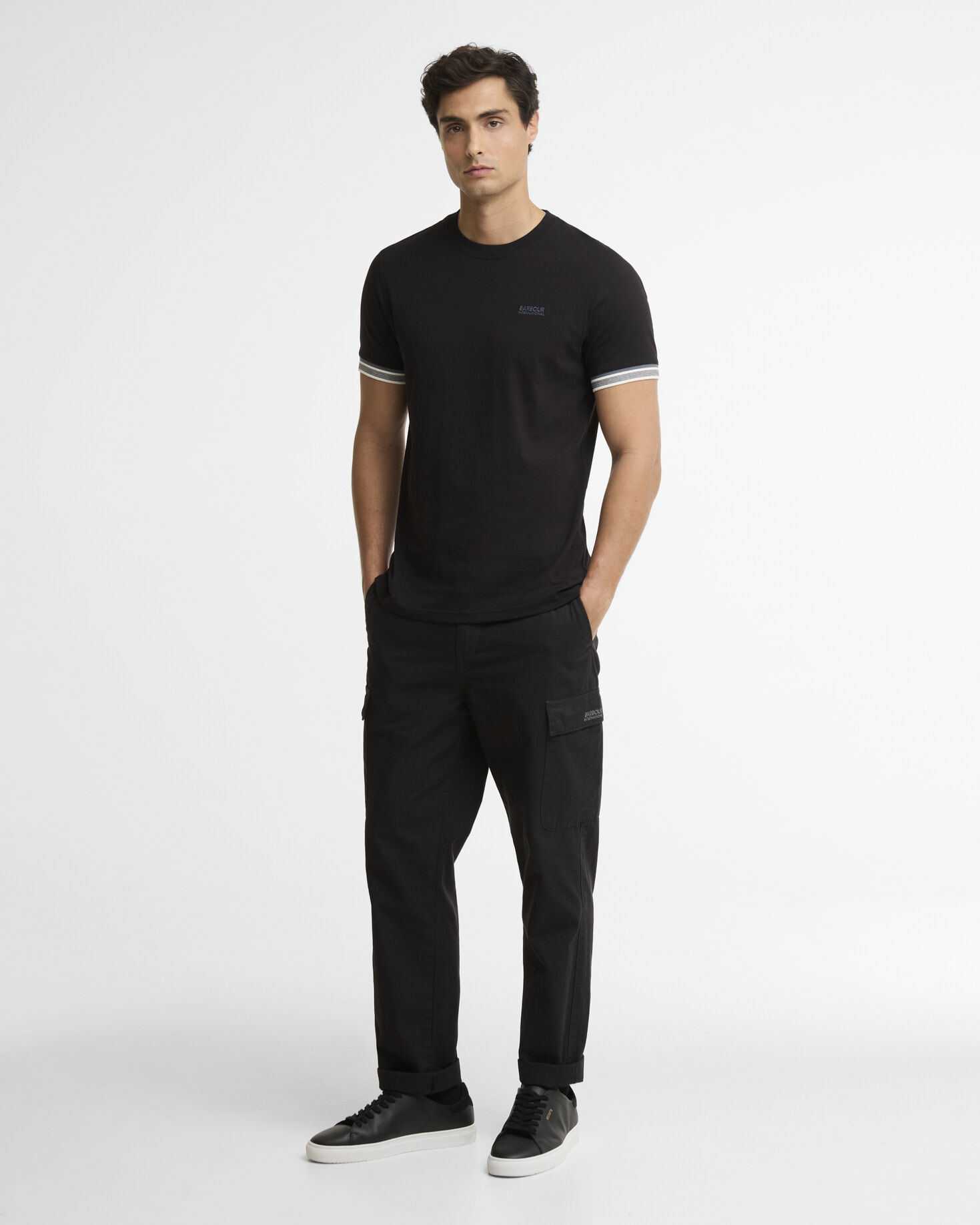 Newport Tipped T-Shirt Black