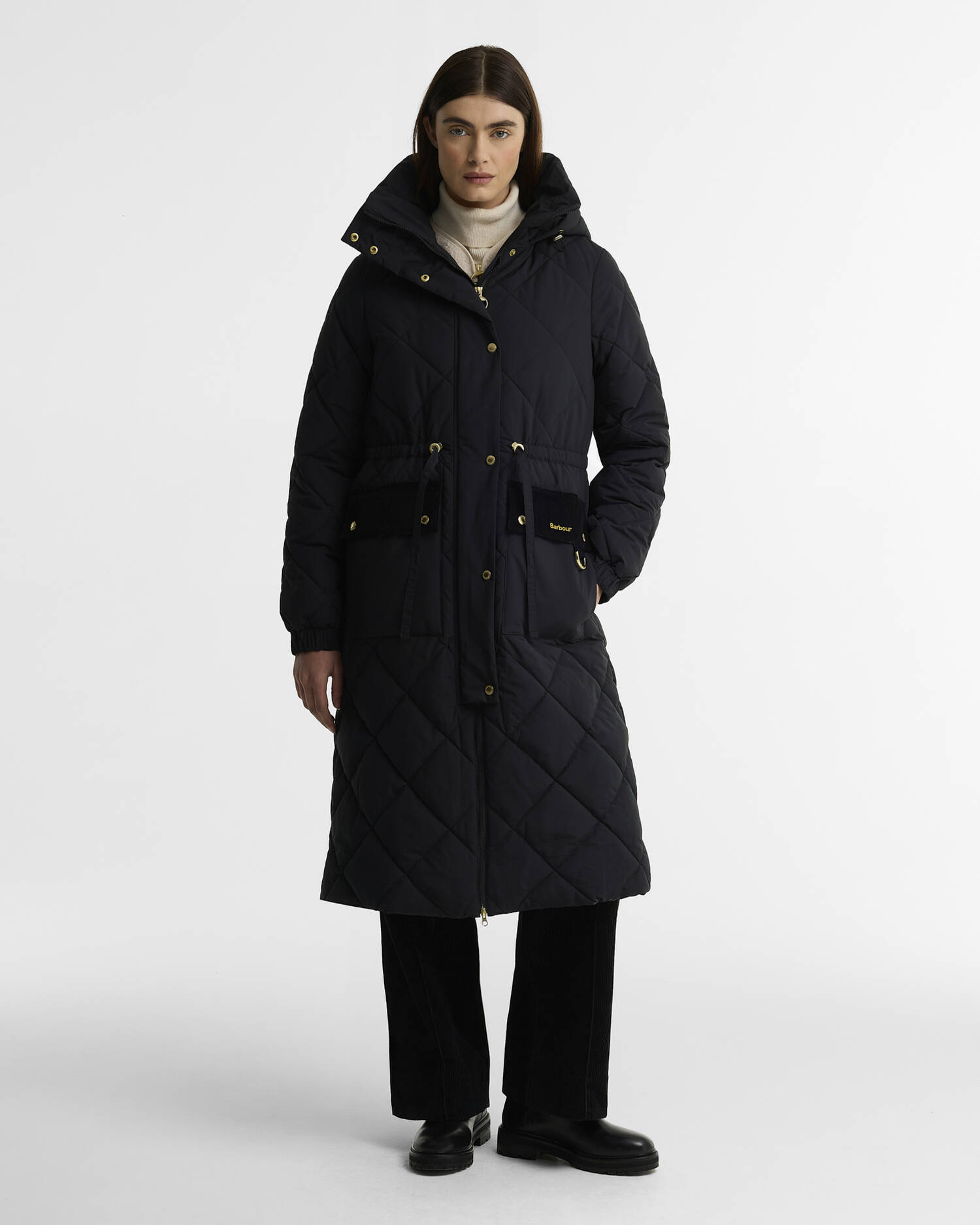 Barbour Winterjacke Longline Alverstone Black/Ancient image number 0