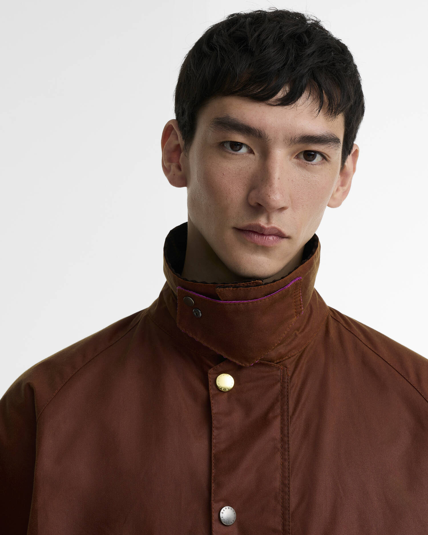 Paul Smith Loves Barbour Key Transport Waxed Jacket Russet image number 3