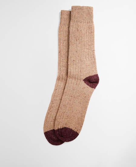 Houghton Socks Military Brown/Bordeaux