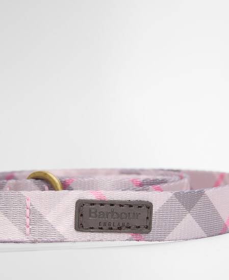 Tartan Printed Dog Lead Pink Tartan