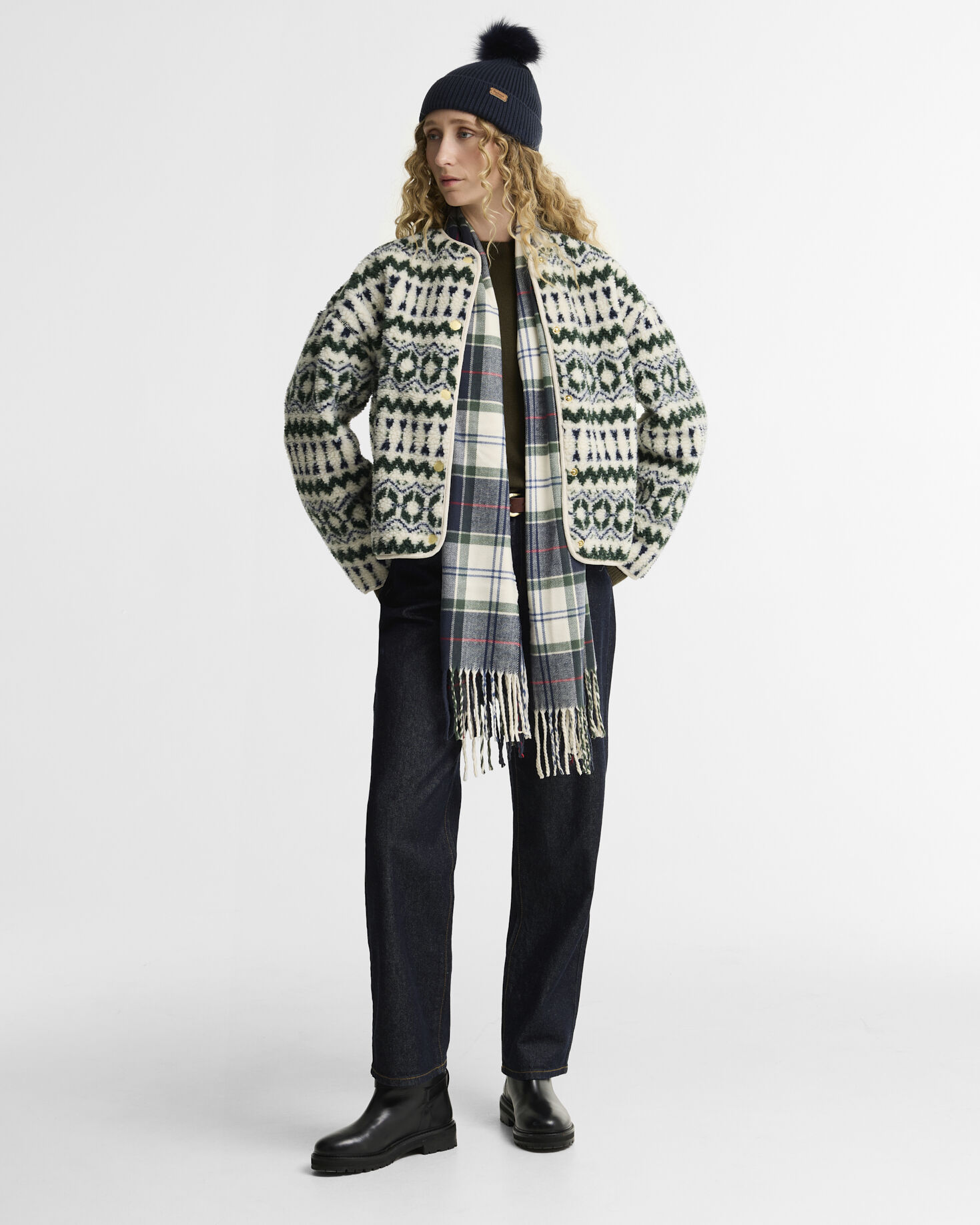 Barbour Fleece Aspen Fair Isle Multi
