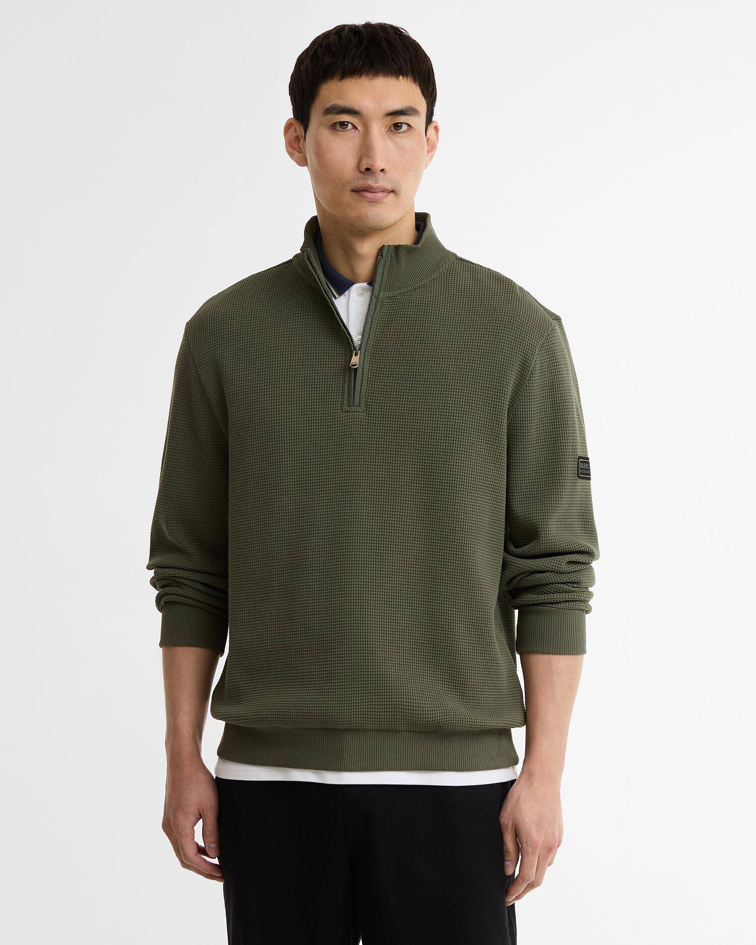 Bewley Quarter-Zip Sweatshirt Thyme image number 0