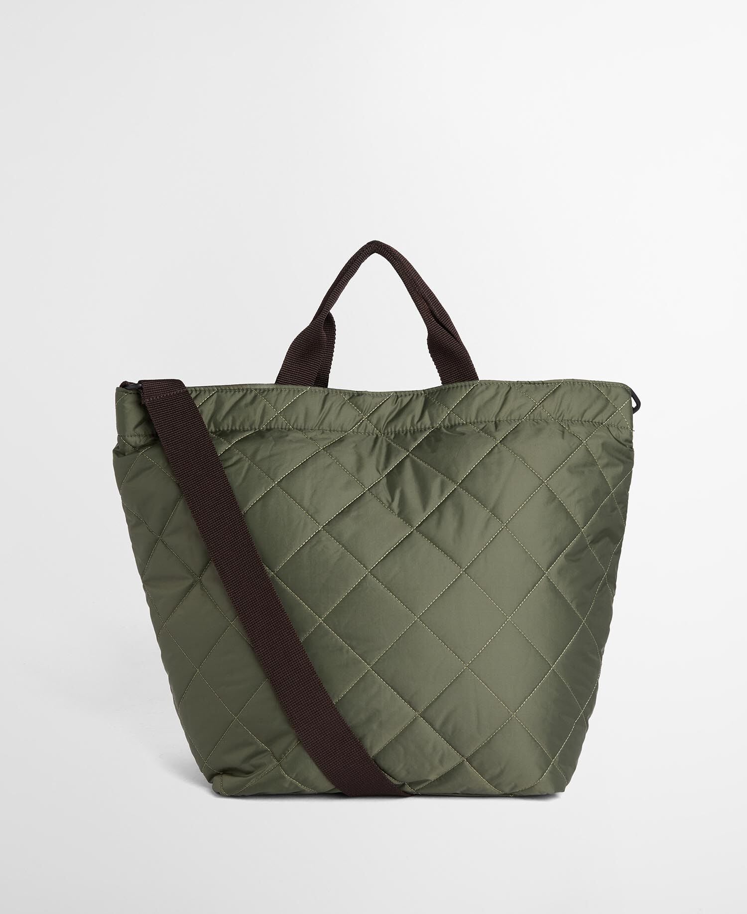 Barbour Tote Bag Liddesdale Quilted Olive