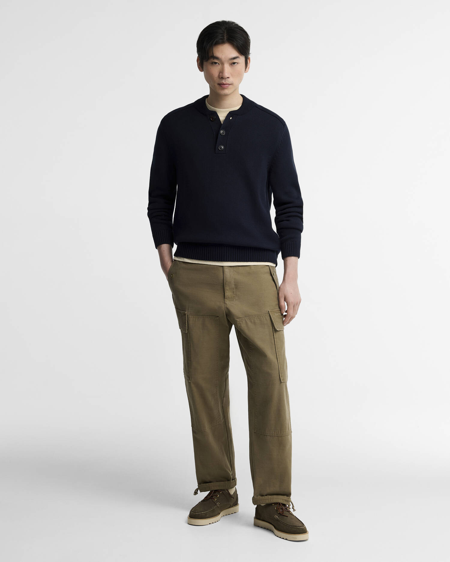 Saltwick Half-Zip Jumper Navy image number 1