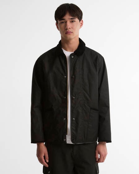 Short Liddesdale Waxed Jacket Black