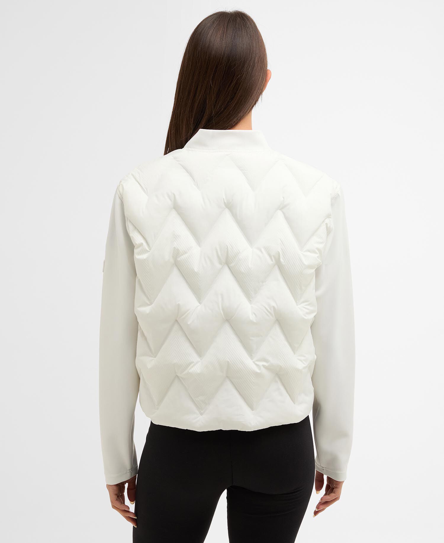 Prism Quilted Sweatshirt Vaporous Grey