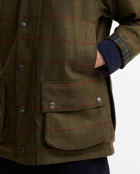 Paul Smith Loves Barbour Beaufort Wool Jacket Olive Window Pane