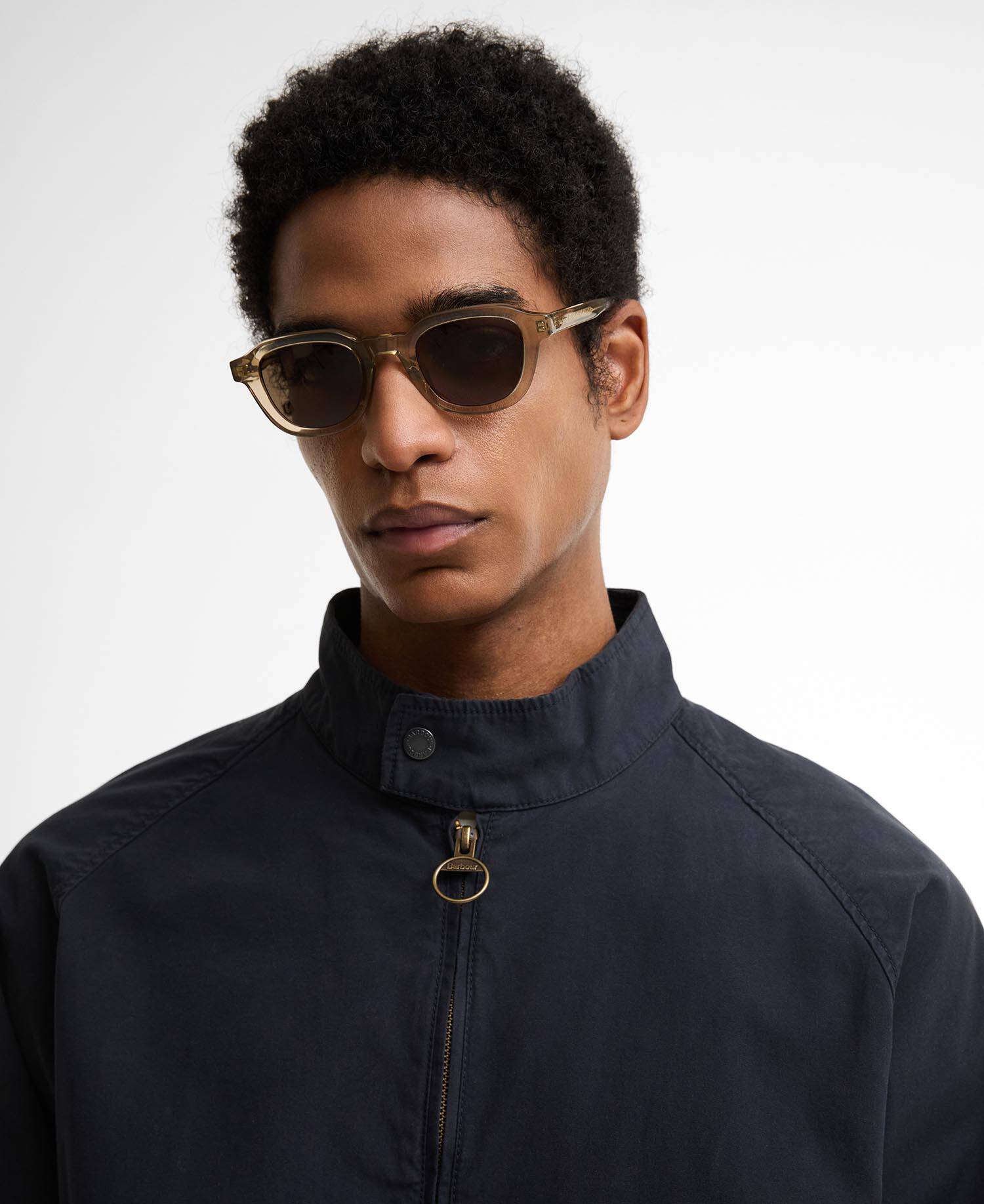 Ted Round Sunglasses Tan Crystal / Khaki image number 1