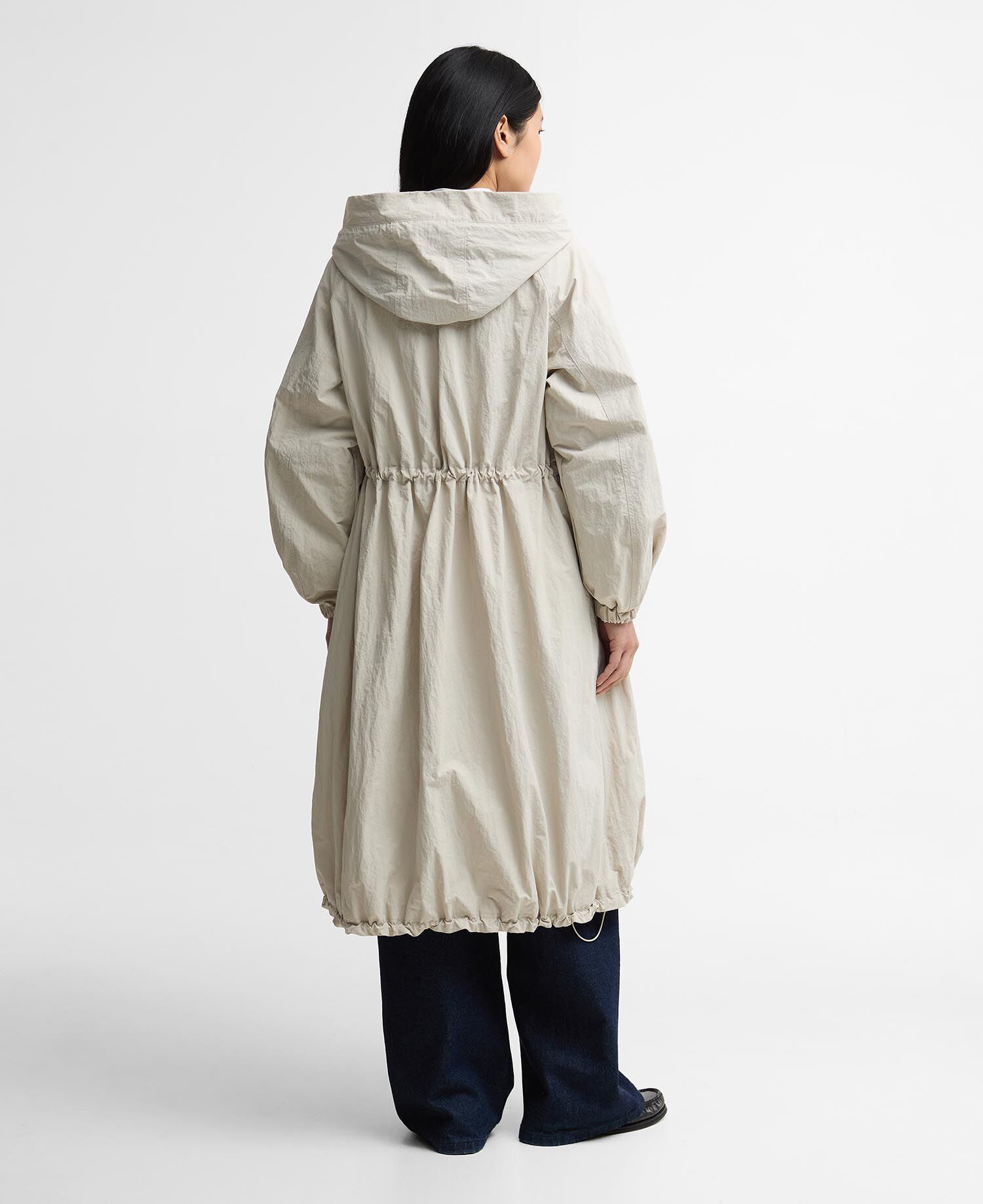 Parka Kempsey Showerproof Mist/Dress Navy Tartan